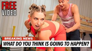 Το μάθημα γιόγκα πήρε μια συναρπαστική στροφή με το ξανθό κορίτσι, Jayla De Angelis