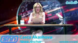 Casca Akashova δημοσιογράφος μιλφ καταπληκτικό μασάζ ζωντανά