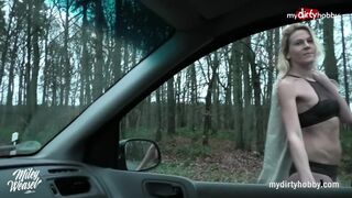 Καυτό αυτοκίνητο σκατά με ξανθιά έφηβη