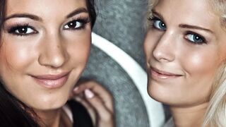 Candee Licious και Felicia φιλί καυτό λεσβιακό παιχνίδι